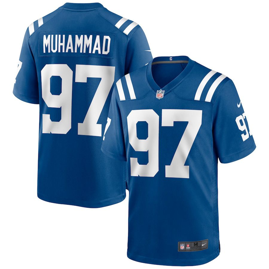 Men Indianapolis Colts #97 Al Quadin Muhammad Nike Royal Game NFL Jersey